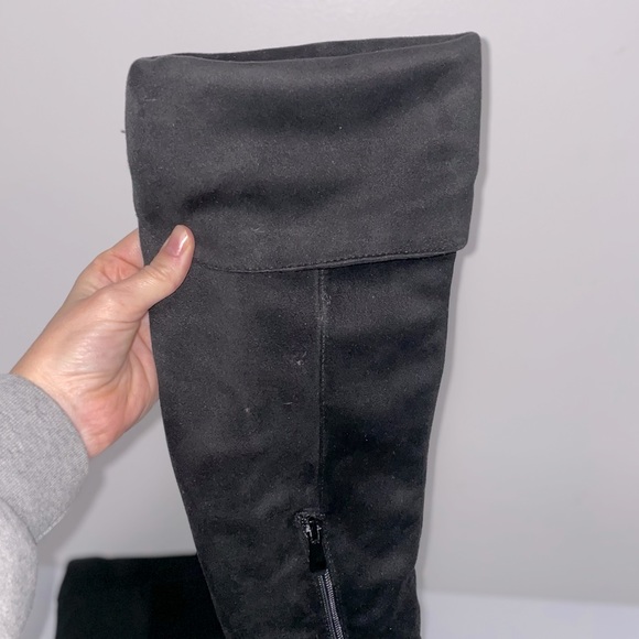 DREAM PAIRS | Faux Suede Over The Knee High 7 cm Heel Boot - Picture 5 of 12